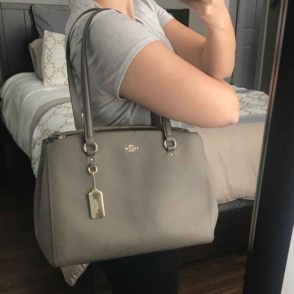 Coach Stanton Carryall Crossgrain Leather Handbag - Picture 15 of 16